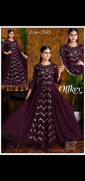 Heavy nayra cut 3 pcs sets kurti top palazzo one pcs gowns belselvess sharara gharara sets evening g uploaded by Radha Creation , Maira sales for Readymade items on 12/8/2023