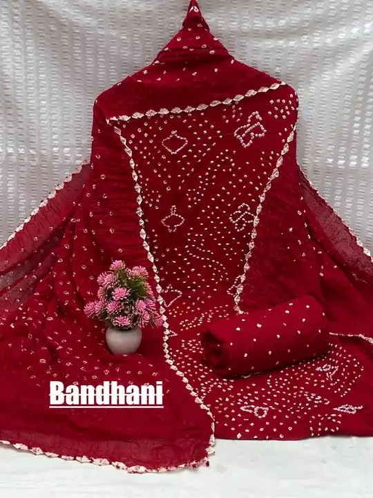 Bandhni  uploaded by Bandhej dress material on 12/8/2023
