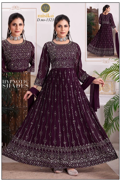 Latest long gown uploaded by Hum tum collection on 12/8/2023