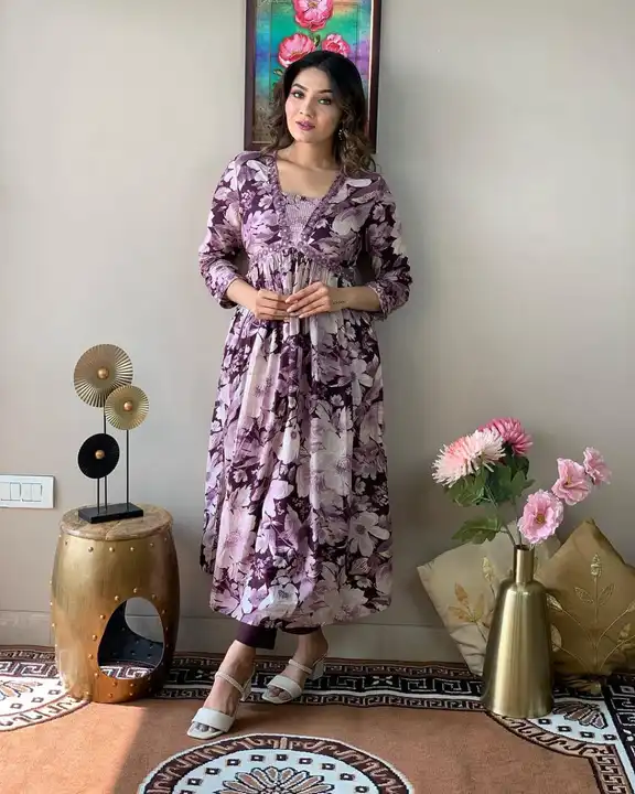 Alia cut kurti set uploaded by Maa Karni Fashion on 12/9/2023