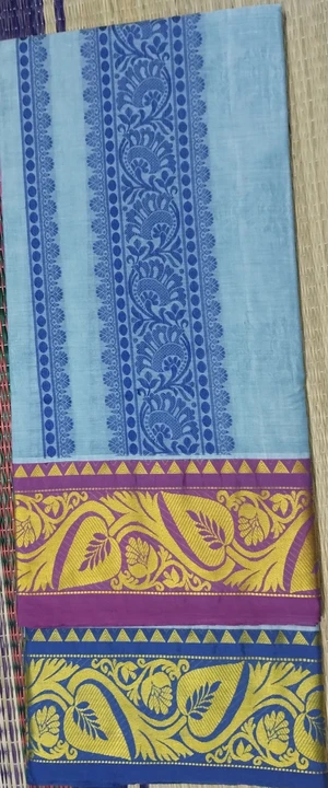 Embossed cotton colour dhoties  uploaded by BHASKAR TEXTILE on 12/9/2023
