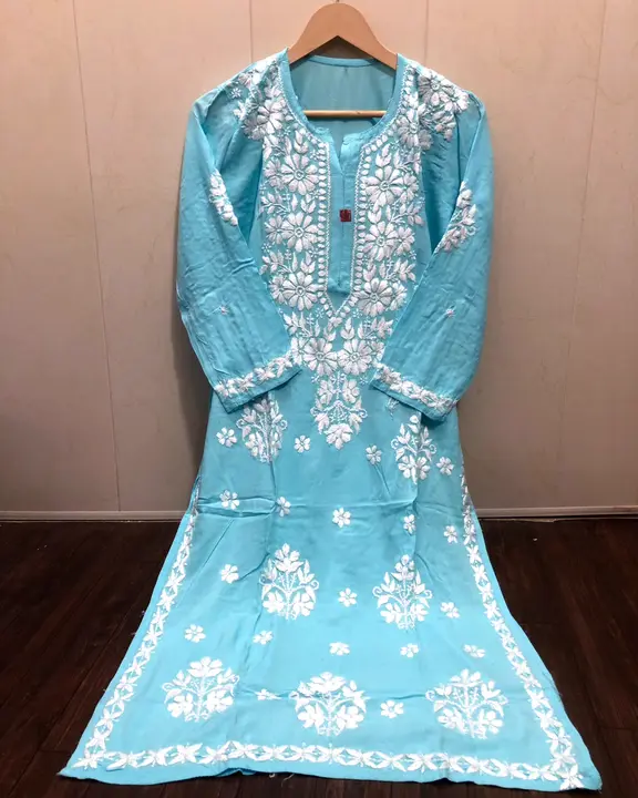 Premium Modaal kurti  uploaded by Shareef chikan handicraft on 12/9/2023