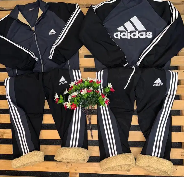 BRAND ADDIDAS 
2 DESIGN AVAILABLE
BEST QUALITY
TRACK SUIT
SIZE L XL XXL 💥💥
FABRIC TPU WITH RICE NE uploaded by K.KALIA APPARELS  on 12/9/2023
