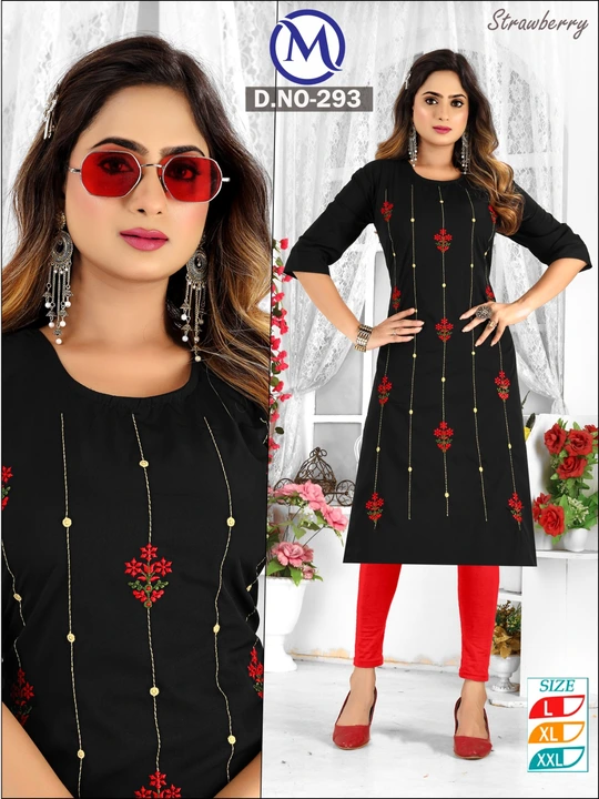 Embroidery Work Kurti uploaded by business on 12/9/2023