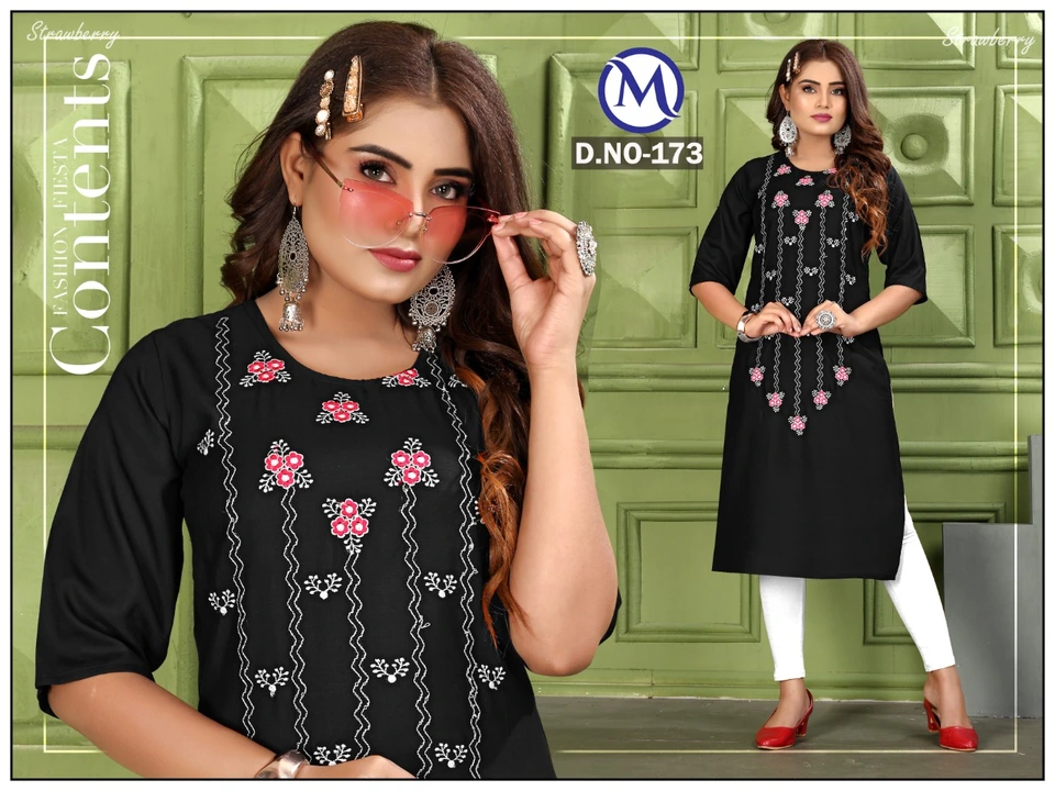 Embroidery Work Kurti uploaded by RJ Creation on 12/9/2023