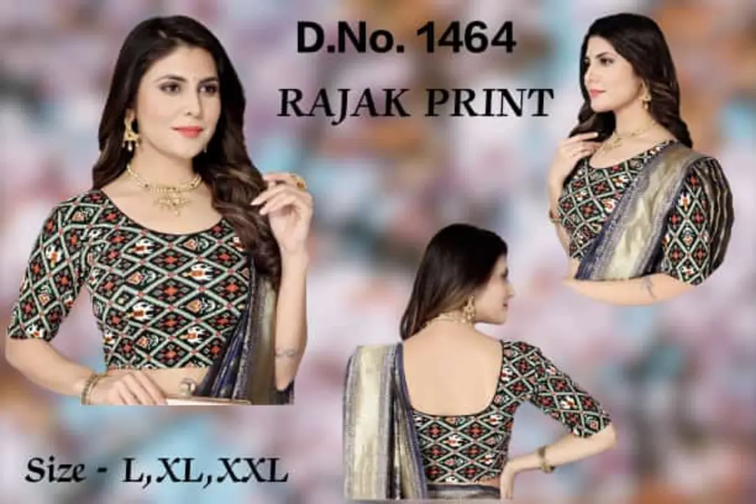 Rajak print lycra blouse  uploaded by Brothers branded costumes on 12/9/2023