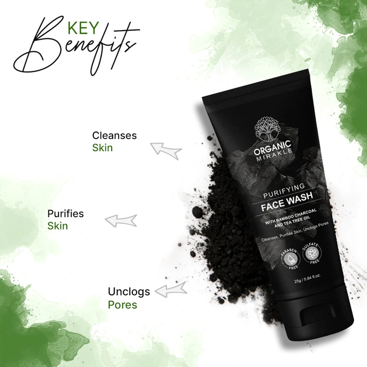 Organic mirakle Charcoal Facewash uploaded by Kabita collection's on 12/10/2023