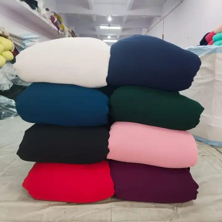 Georgette plain dyed  uploaded by Huma fabrics on 12/10/2023