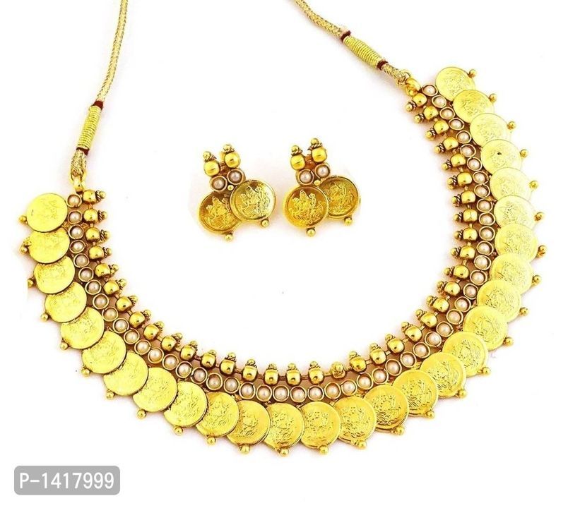 GOLD PLATED COIN CHOCKER SET uploaded by SN creations on 3/24/2021
