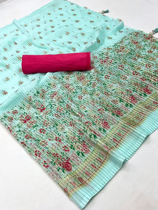 Georgette crush saree uploaded by SAURYA LIFE STYLE on 12/10/2023