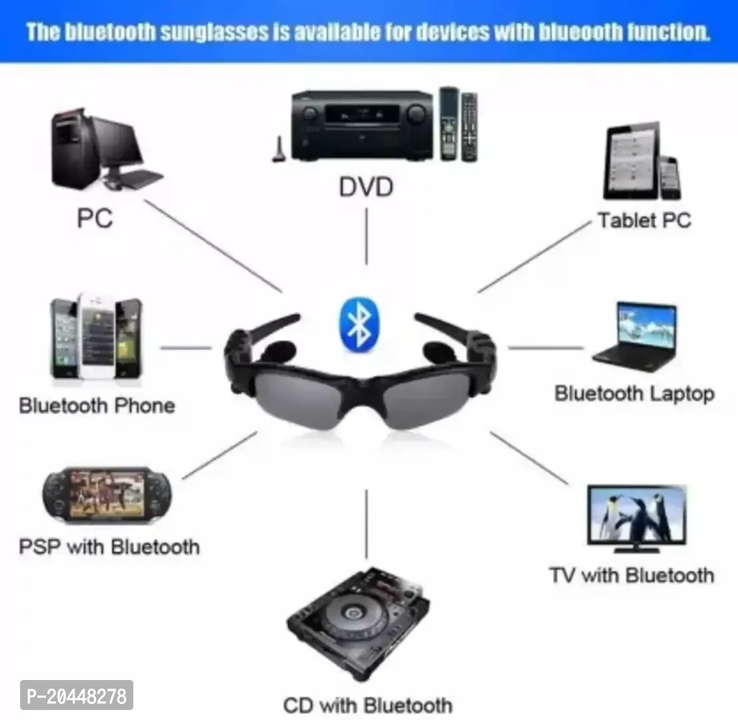 Bluetooth Smart Sunglasses with Wireless Earphones Attached for Hands-Free Calling for Driving | Rid uploaded by Best deal for you on 12/10/2023
