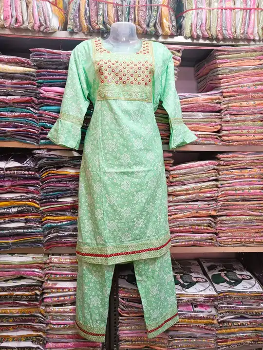 Cotton pant kurti uploaded by Evergreen on 12/10/2023