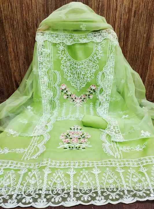 Orgenza dress uploaded by Kesari Nandan Fashion on 12/11/2023