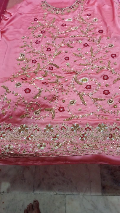 Product uploaded by Hand work zari zardozi suit bridel lehenga choli on 12/11/2023