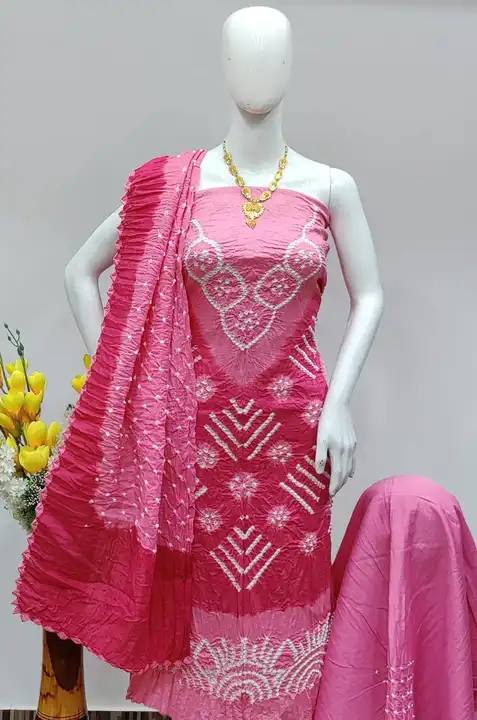 Bandhani dress material  uploaded by business on 12/11/2023