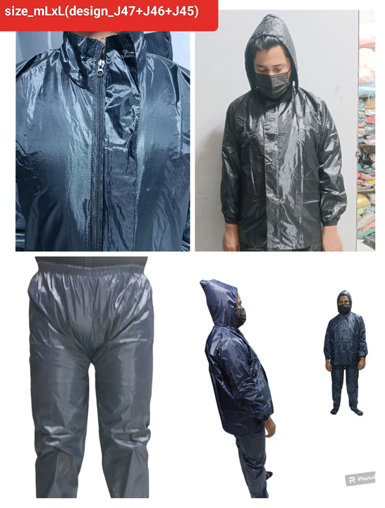 Pk jhaz suit m/L/XL size good quality fabric high quality zip lastik  2 pockets  uploaded by Rain coat on 12/12/2023