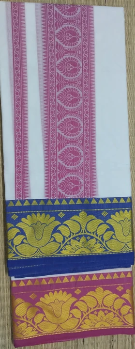 Embossed cotton dhoties  uploaded by BHASKAR TEXTILE on 12/12/2023