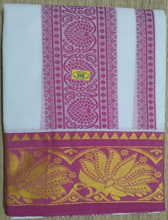 Embossed cotton dhoties  uploaded by BHASKAR TEXTILE on 12/12/2023