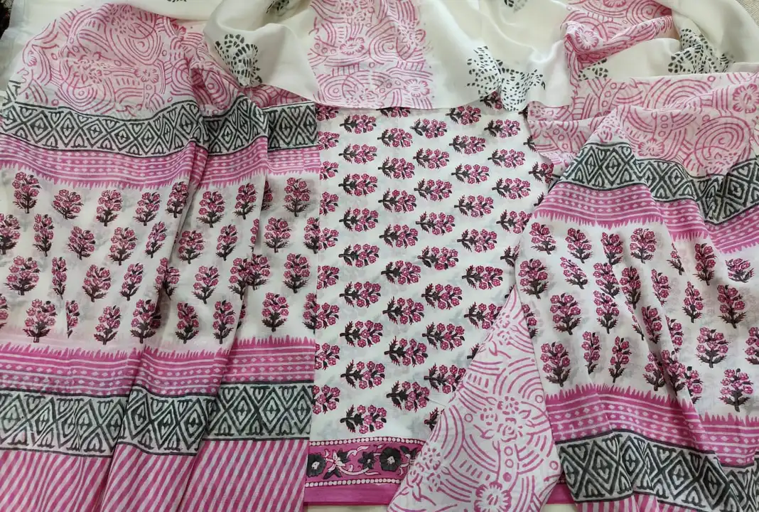 Cotton suits with cotton duptta  uploaded by business on 12/12/2023
