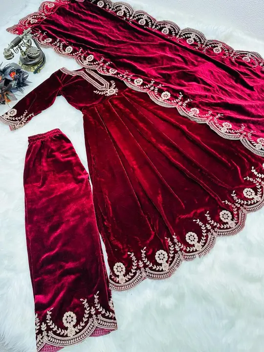 Velvet dress  uploaded by MAHADEV FASHION on 12/12/2023