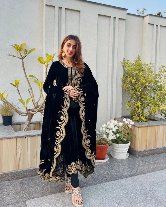 Velvet dress  uploaded by MAHADEV FASHION on 12/12/2023