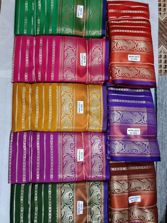 Nayra Softy Silk Saree
Full Saree With Blouse
Colour - 8
Set       - 8
 uploaded by H.A Traders on 12/12/2023