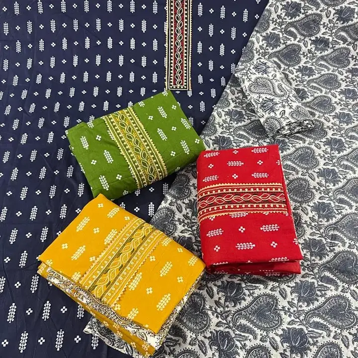 Cambric cotton printed suits  uploaded by Kaswa Creation on 12/12/2023