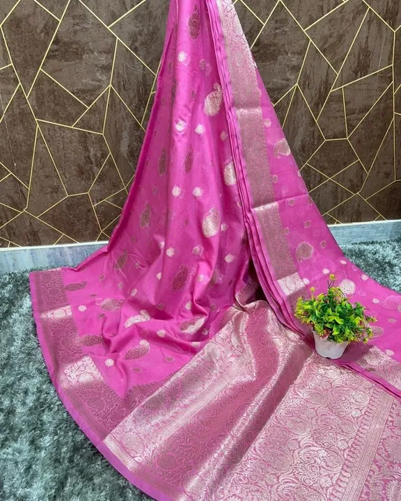 Post image *Handwoven Banarasi Dyeble Wam Silk Saree*

*👌🏻👌🏻 Quality guarantee*

*Beautiful carry buta design allover body*
*Zari weave pallu and blouse*

🎾🎾🎾🎾🎾
*👉🏻 Product code :- AMN*
*👉🏻 Saree :- 5.5 MTR* 
*👉🏻 Blouse :- 0.9 MTR*
*👉🏻 Price :-  1150 +$🚎🚎 (Single dye)*


🎾🎾🎾🎾🎾


*Note :- dyeble saree go for further process of dye so required some time before dispatch*

🌸🌸 *COD AVAILABLE* 🌸🌸

🛑 *NOTE :- DRY CLEAN ONLY FOR LONG LIFE OF FABRIC*


🛑 *NOTE :- THE COLOUR MAY SLIGHTLY VARY IN SOME CASE WITH SOME COLOUR SHADE BECAUSE OF CAMERA RESOLUTION AND THE PHOTO SHOOT*

🛑 *NOTE :- WE HAVE STARTED COD OPTION, TO BOOK ORDER IN COD YOU NEED TO PAY SOME AMOUNT FOR ORDER CONFIRMATION, THIS OPTION IS IN TRIAL PERIOD THE ADMIN HAVE FULL RIGHT TO WITHDRAW AT ANY TIME* 🛑