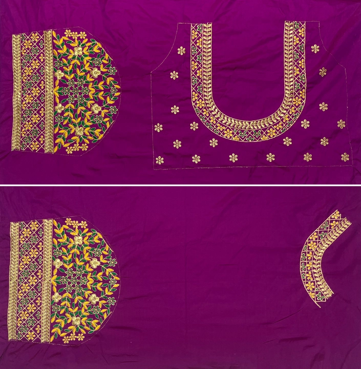 Ganga Pattu blouse piece uploaded by Dk creation on 12/12/2023