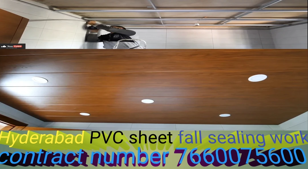 PVC sheet work Telangana। पीवीसी शीट वर्क तेलंगाना। pop ceiling work। पीओपी सीलिंग। #home #interior uploaded by ACP cladding work on 12/12/2023