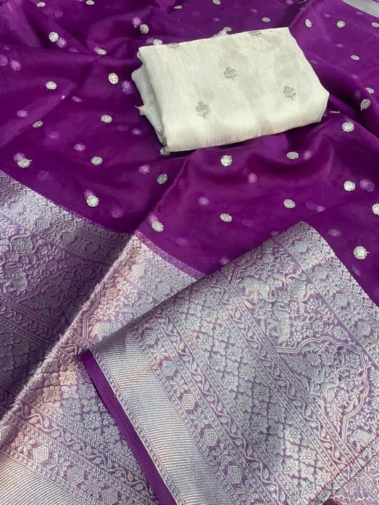 Organza saree  uploaded by business on 12/12/2023