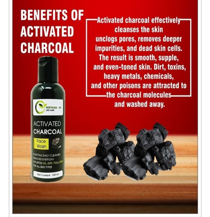Activated charcoal face wash uploaded by business on 3/24/2021