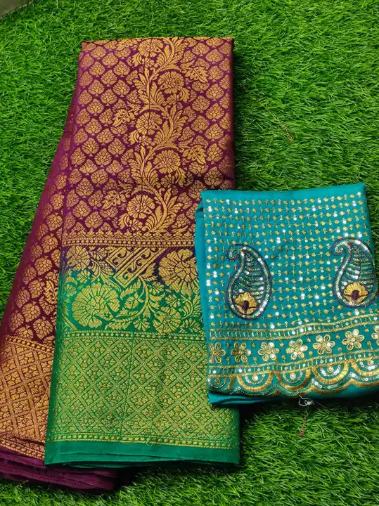 Banarashi blouse  uploaded by Shree kamdhenu textile on 12/13/2023
