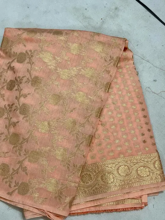 Banarasi muslin cotton by silk suit piece  uploaded by VAIBHAV SAREES on 12/13/2023