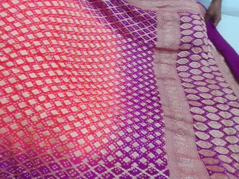 Pure shiffon bandhej dupattss uploaded by Ajaz textiles on 12/13/2023