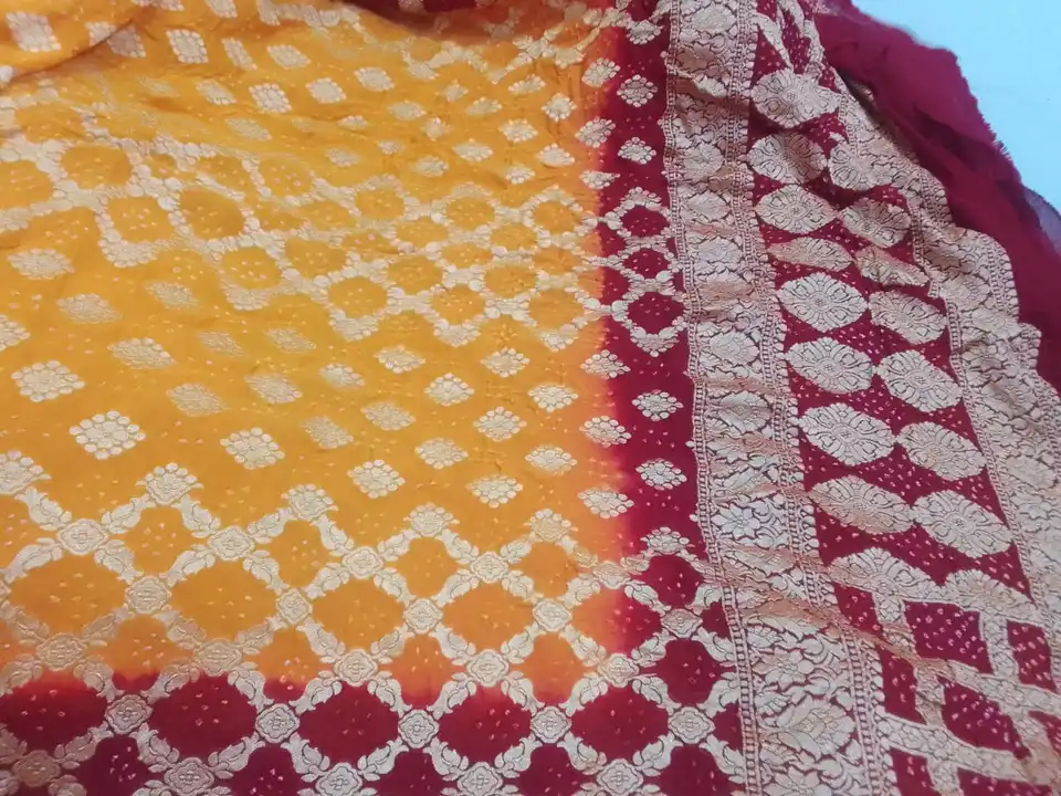 Pure shiffon bandhej dupattss uploaded by Ajaz textiles on 12/13/2023