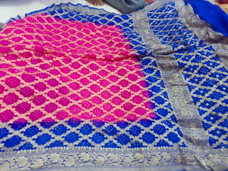Pure shiffon bandhej dupatta  uploaded by Ajaz textiles on 12/13/2023