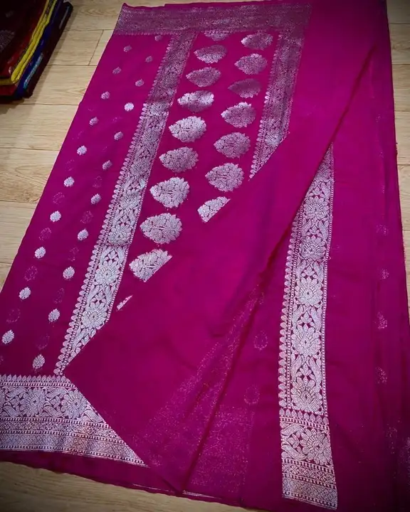 Semi kataan silk saree uploaded by business on 12/13/2023