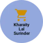 Business logo of Kharaity lal surinder Kumar