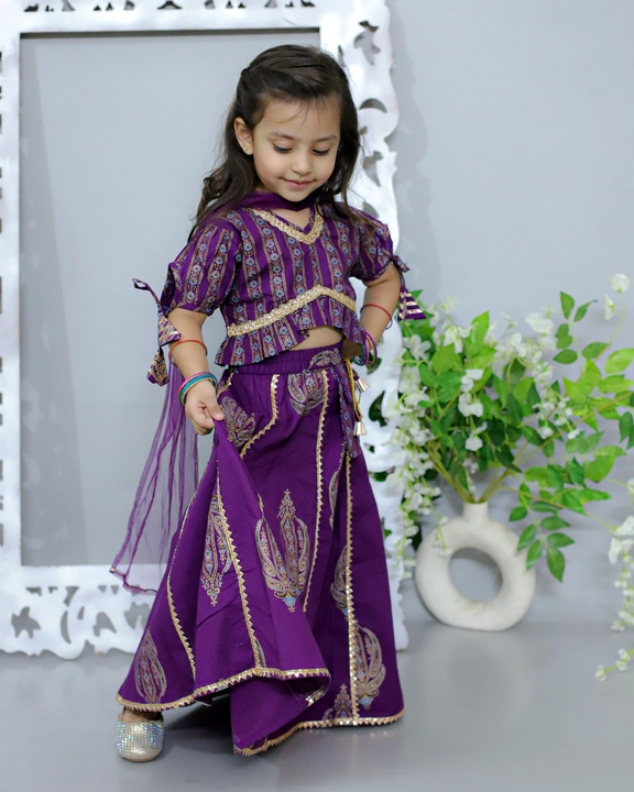 Pure Cotton Lehenga Choli for Girls  uploaded by Mahalakshami Enterprises (Majestykart) on 12/14/2023
