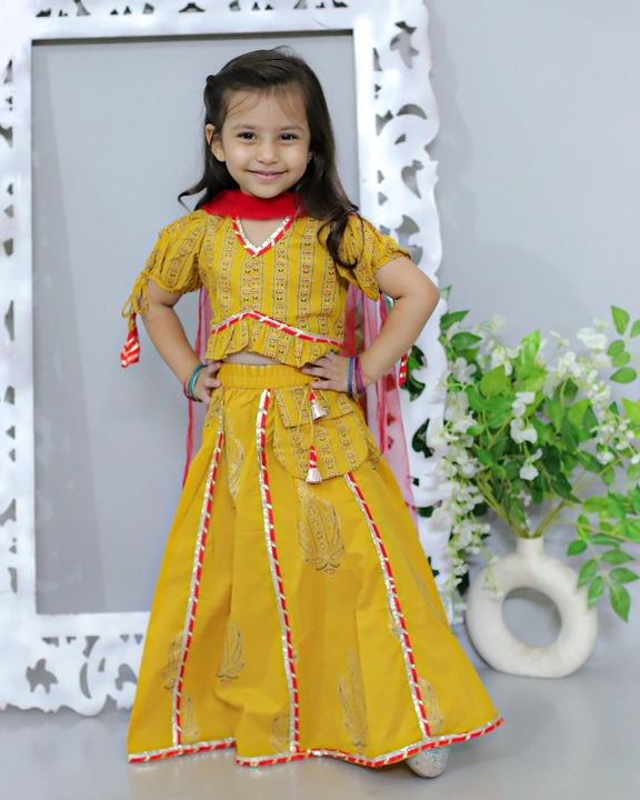 Pure Cotton Lehenga Choli for Girls  uploaded by Mahalakshami Enterprises (Majestykart) on 12/14/2023