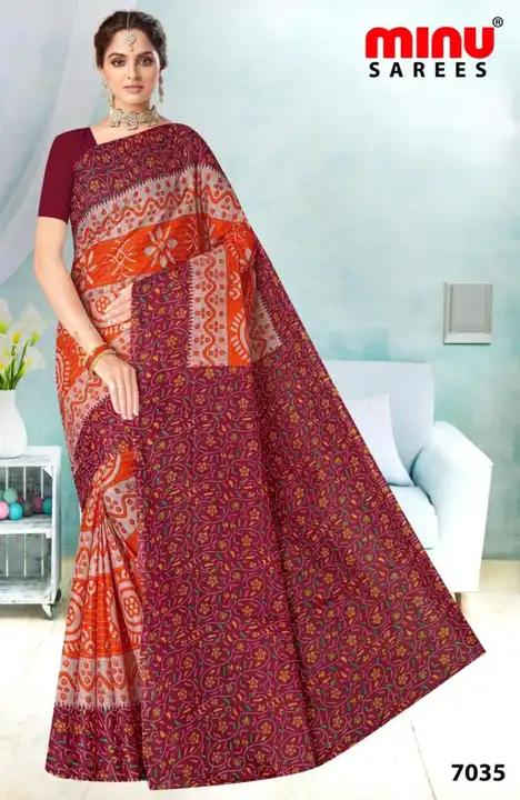 Cotton saree  uploaded by MARUF DRESSES on 12/14/2023