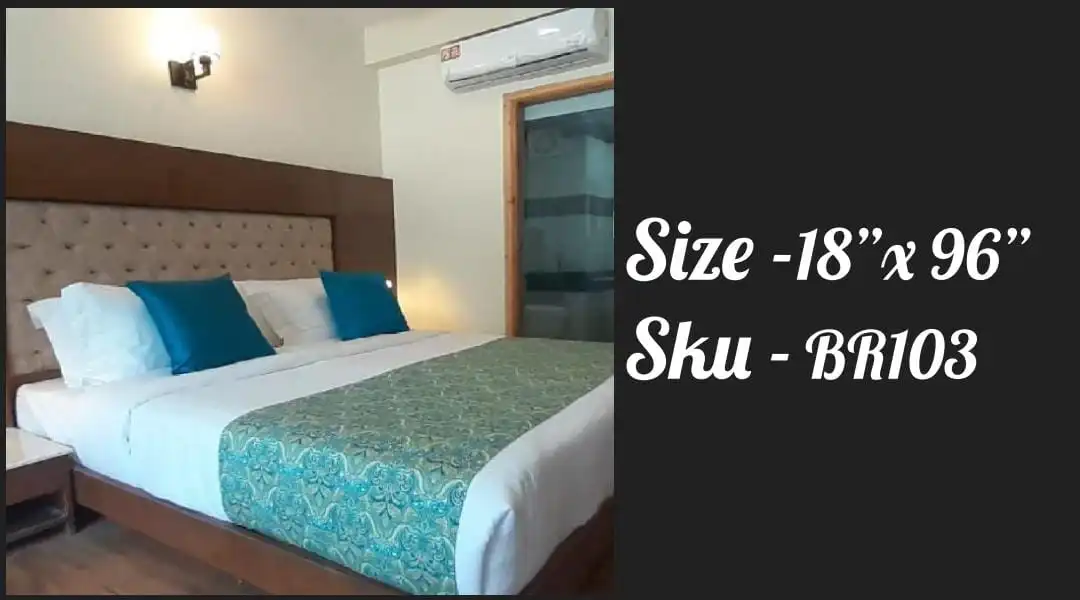 Custom and plain bed runner uploaded by Shyam Sunder & Co. on 12/14/2023