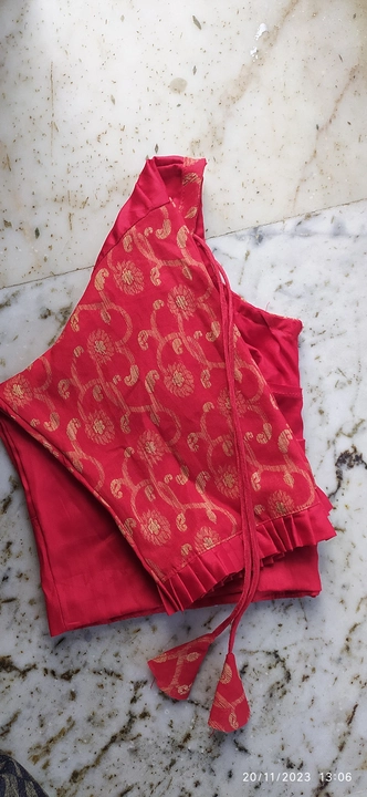 Cotton silk ar upora conton jamdani ir kaj kora  uploaded by আনন্দময়ী ড্রেসেস  on 12/14/2023