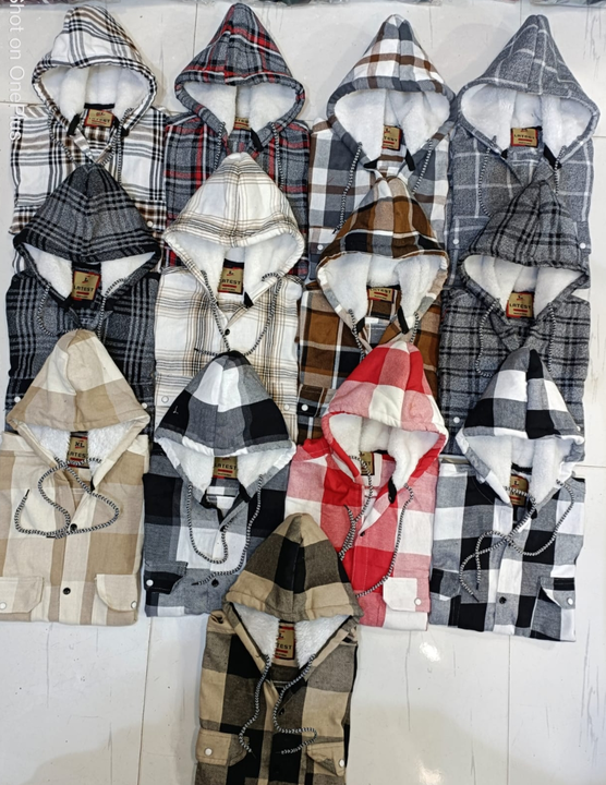 CHECKS DOUBLE POCKET HOODIES  uploaded by business on 12/14/2023