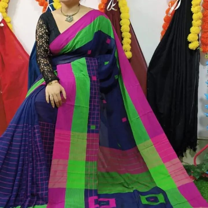 Handloom box saree  uploaded by Matri Saree Center on 12/14/2023