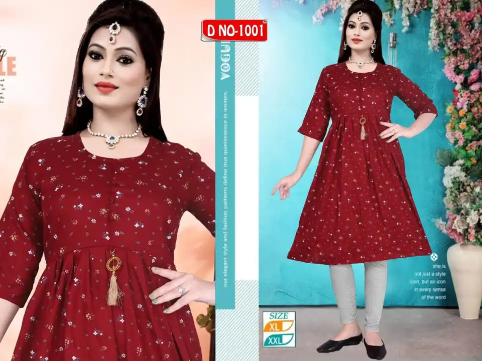 Rayon kurti uploaded by S. S. Selection on 12/14/2023