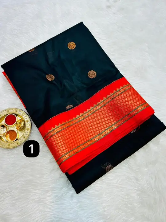 Sankranti special'Balck collection Paithani  uploaded by SAMARTH PAITHANI WHAT'S UP 8087211077 on 12/14/2023