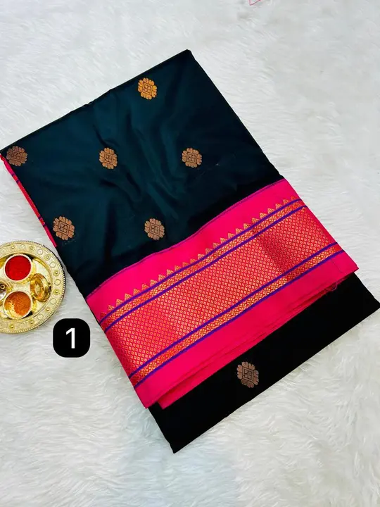 Sankranti special'Balck collection Paithani  uploaded by SAMARTH PAITHANI WHAT'S UP 8087211077 on 12/14/2023