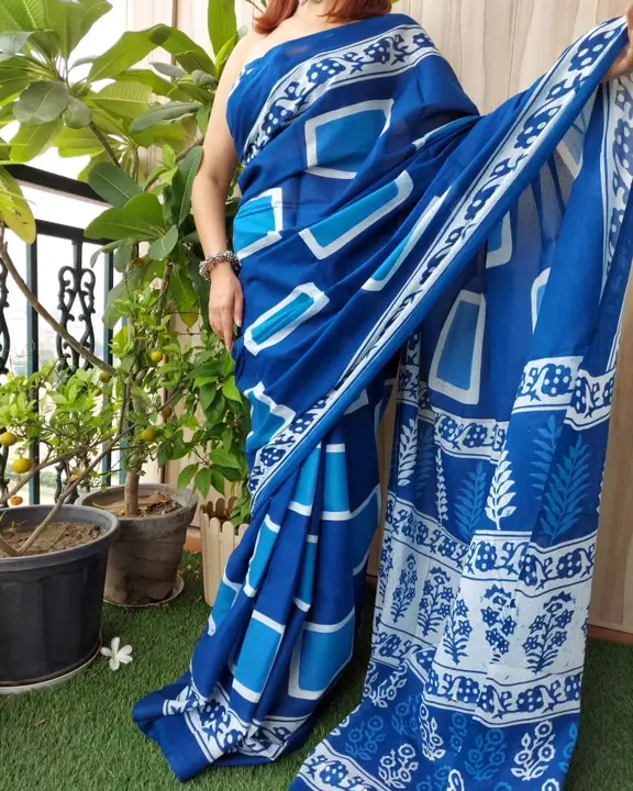 Cotton mulmul sarees  uploaded by The print house  on 12/14/2023